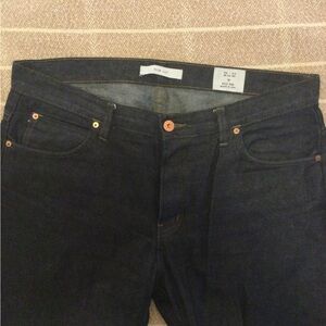 Billy Reid Raw Indigo Selvedge Jeans, Size 36. Made in USA.